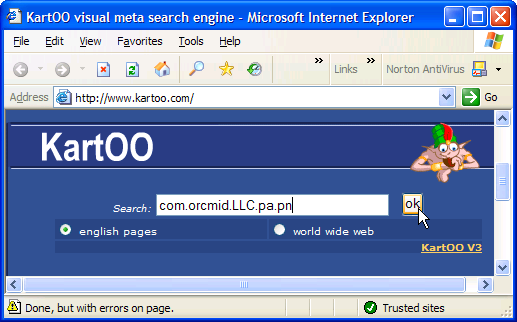 Fig. 2-1: Typical Search for "com.orcmid.LLC.pa.pn"