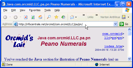 Fig. 2-3: The authoritative material that was located under orcmid.com (2004-09-28)