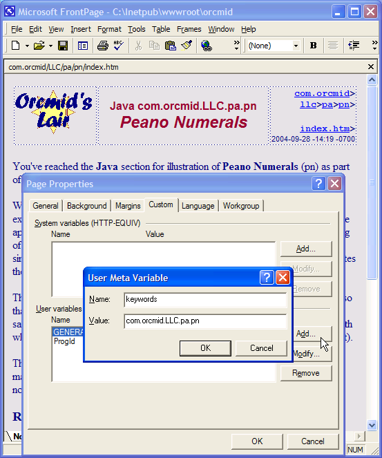 Fig. 2-4: Using Meta Variables to Improve Search (2004-09-28)